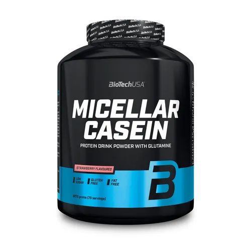 Biotech USA Micellar Casein 2270g Pulver - Proteine für Muskelaufbau: Langsame Absorption, glutenfrei und ideal als nächtliche Eiweißquelle oder nach dem Training.