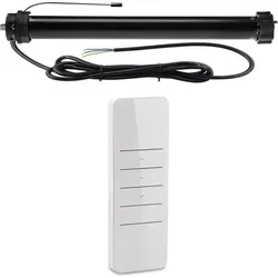Funk Mechanischer Rollladenmotor PR5 10/15-60 - Rollladenmotor mit 10Nm Zugkraft, ideal für einfache Nachrüstung oder Neuinstallation. Inklusive 1-Kanal-Handsender für kabellose Steuerung und mechanische Endabschaltung für zuverlässigen Betrieb.