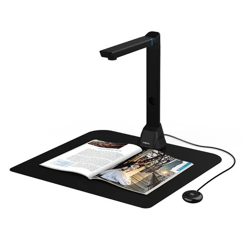 Viisan Buchscanner, Fotoscanner Dokumentenscanner - Scanner für A4/A3, unterstützt Windows und Mac, bietet Dokumenten- und Fotoscan sowie Texterkennung in Farbe und diverse Speicheroptionen.