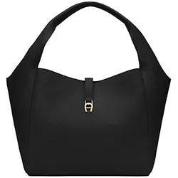 AIGNER Zaira Shopper Tasche Leder 41 cm schwarz - Elegante Shoppertasche "Zaira" aus hochwertigem Leder. Praktische Innenfächer und ein sicherer Magnetverschluss bieten optimalen Stauraum und schnellen Zugriff. Ideal für die moderne Frau, die Stil und Funktionalität schätzt.