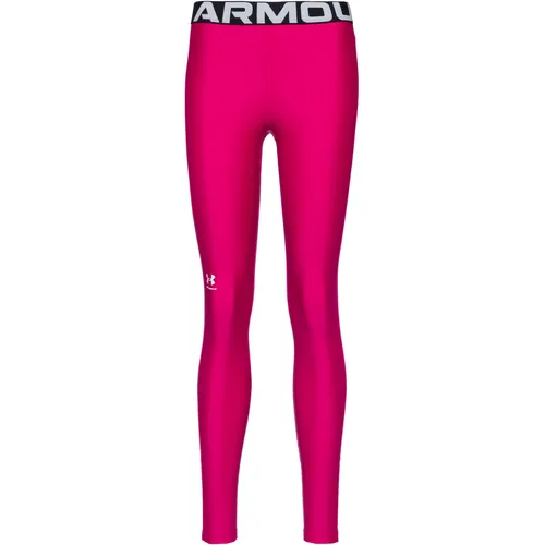 Under Armour Heatgear Authentics Tights Damen - Größe L in Shaded Fuchsia - Elastische Tights für Damen mit feuchtigkeitsableitender Heatgear-Technologie; ideal für sportliche Aktivitäten; sorgt für ein angenehmes Tragegefühl und optimalen Komfort.