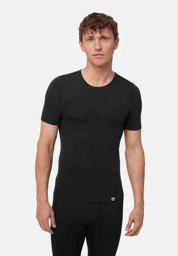 DANISH ENDURANCE Merino T-Shirt schwarz XL - Sport & Outdoor Funktionsshirt aus 80% Wolle, weich und leicht, perfekt gegen Schweiß für alle Sportarten und Outdoor-Aktivitäten.