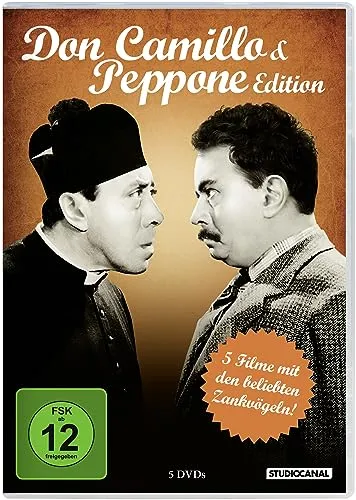 Don Camillo & Peppone Edition [5 DVDs] - Klassische Filmreihe über die humorvollen Konflikte zwischen einem Priester und einem Bürgermeister, ideal für Familienabende.
