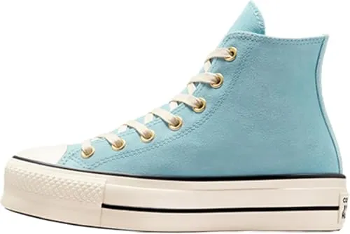 Sneaker CONVERSE "CHUCK TAYLOR ALL STAR LIFT PLATFORM SUEDE" - Sportliche Sneaker aus strapazierfähigem Leder, knöchelhoch mit runder Spitze und leicht profilierten Gummisohlen für besseren Halt. Ideal für Arbeit und Freizeit.