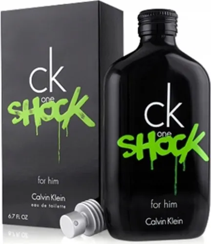 Calvin Klein Ck One Shock Him Eau de Toilette Spray 100 ml - Herrendüfte mit aufregenden Noten von Gurke und Zitrusfrüchten, perfekt für den modernen Mann, der einen unkonventionellen Duft sucht.