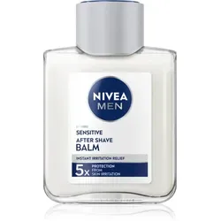NIVEA MEN Sensitive After Shave Balsam 100 ml - After Shave Balsam für empfindliche Haut, beruhigt Irritationen nach der Rasur und spendet Feuchtigkeit für ein angenehmes Hautgefühl.