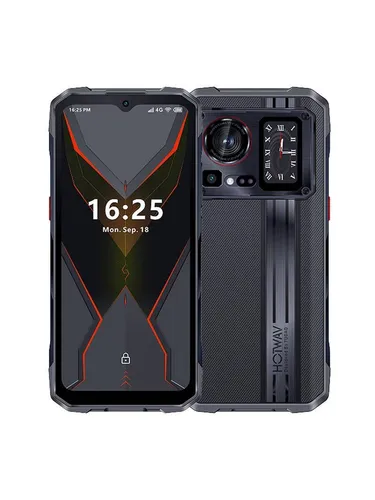HOTWAV Cyber 15 Smartphone - 6.6" 12GB+12GB RAM 256GB - Black - Handys Smartphones mit 24GB RAM und 200MP Kamera, ideal für außergewöhnliche Leistung und atemberaubende Fotos, auch unter extremen Bedingungen dank IP68/IP69K Schutz.