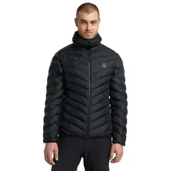 Haglöfs Särna Mimic Hood Men true black (2C5) M – Vielseitiger Hoodie für Outdoor & Alltag - Ideal für Bergabenteuer und städtische Erledigungen. Dieser Hoodie kombiniert innovative Materialtechnologie mit einem coolen Design und bietet eine wasserabweisende Oberfläche sowie eine isolierte Kapuze für optimalen Komfort.