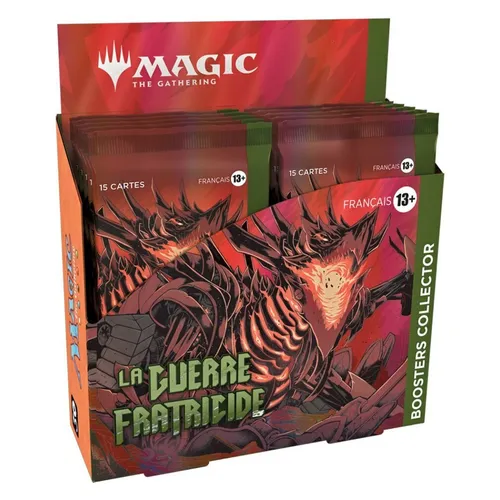 Wizards Of The Coast Magic The Gathering La Guerre Fratricide Collector Booster Display 12 Packs Sammelkarten    One Size
