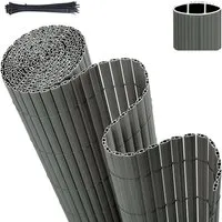 Sekey PVC Sichtschutzmatte 80x300m - Winddichter Balkonsichtschutz - Gartensichtschutz mit doppelter Verstärkung für verbesserte Stabilität. Wetterfest, schimmel- und UV-beständig, ideal für Balkon und Garten.