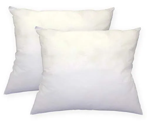 Haus und Deko 2er Pack Füllkissen 45x55 cm Innenkissen Polyester Sofakissen Kopfkissen Kissen Weiß