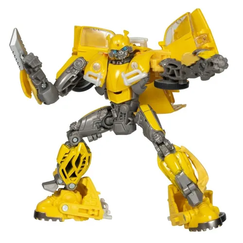 Transformers: Bumblebee Deluxe Class Actionfigur 11 cm - Actionfigur aus der Transformers Studio Series, verwandelbar in 23 Schritte, inklusive Kulisse "Charlies Werkstatt" für spannende Spielszenen. Ideal für Sammler und Fans!