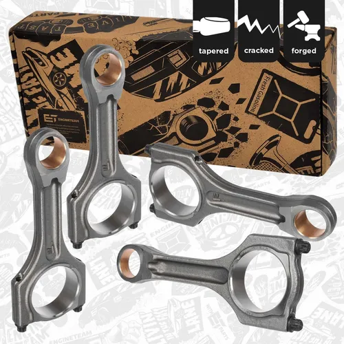4x Pleuel für BMW MINI 2.0 - ET ENGINETEAM - Pleuelstangen & Teile, geschmiedete und gecrackte Bauart für optimale Leistung und Langlebigkeit, passend für BMW MINI Modelle R56 und R61.