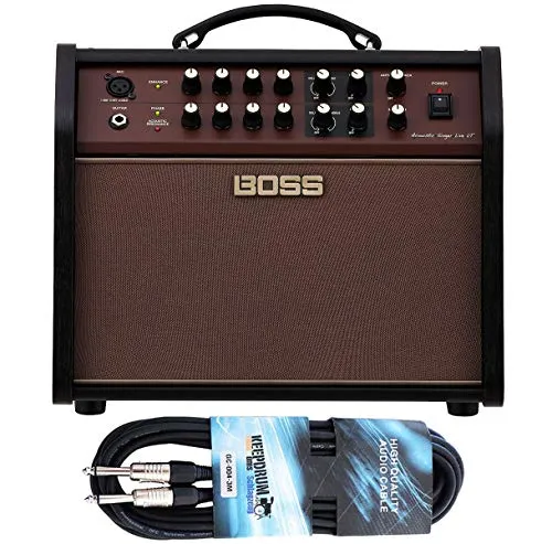 Boss Gitarrenverstärker Acoustic Singer Live - Professioneller Acoustic Amp mit 60 Watt Bi-Amp Design, ideal für Musiker mit einzigartigen Effekten und integriertem Looper für kreative Song-Entwicklung.