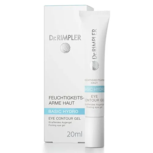 Dr. Rimpler Straffende Augencreme "Eye Contour" mit extra viel Feuchtigkeit I Kühlendes Augen-Gel gegen Fältchen I auch für Kontaktlinsenträger, 20ml