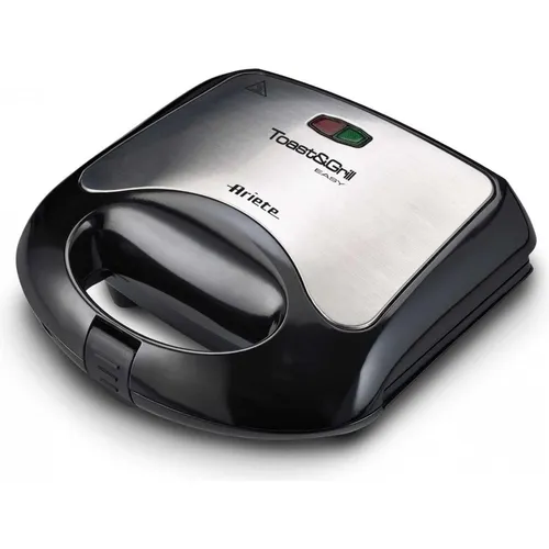 ARIETE 1980 Steak Grill Elektro Toast E Grill - Sandwichmaker mit 750 Watt Leistung, ideal für knusprige Sandwiches und saftige Steaks. Kompakt und leicht zu reinigen für müheloses Kochen.