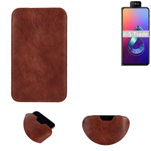 Handytasche für Asus Zenfone 6 (2019) Sleeve Hülle Tasche braun