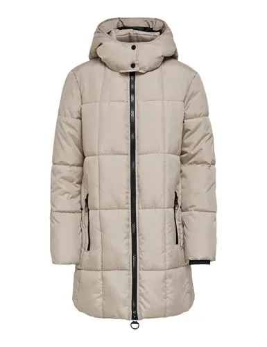 JACQUELINE de YONG JDYDAISY Steppmantel für Damen - Stylischer Steppmantel mit Kapuze, ideal für kalte Tage. Hergestellt aus 100% Polyester für hohen Tragekomfort und optimale Wärme.