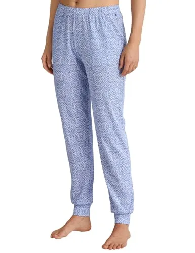 CALIDA Favourites Hose Damen - Bequeme Baumwollhose mit Seitentaschen - Damen-Hosen aus 100% Baumwolle, ideal für Komfort und Stil, mit praktischen Seitentaschen und weiten Beinen für optimale Bewegungsfreiheit.
