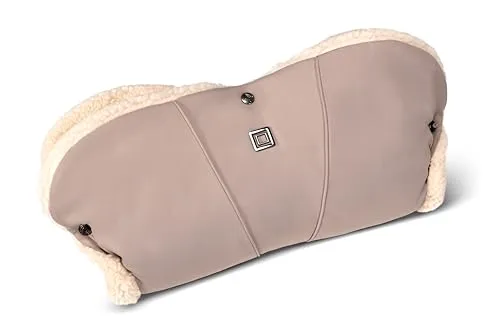 MOON Handmuff sand - Fußsäcke für Kinderwagen, bietet wohltuende Wärme mit weichem Teddyfell-Innenfutter und stylisches Design passend zur MOON Kinderwagenkollektion.