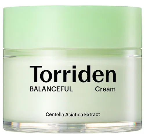 Torriden Balanceful Cica Cream 80 ml - Beruhigende Gesichtscreme - Tagescreme für empfindliche Haut, angereichert mit Centella Asiatica zur Linderung von Rötungen und zur Stärkung der Hautbarriere. Ideale Pflege für ausgeglichene, strahlende Haut.