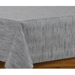 Beautex Tischdecke Wachstuchtischdecke rund oval eckig, Georginias Wachstuch Tischdecke (1-tlg) grau Eckig | 140 cm x 160 cm