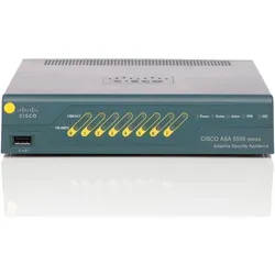 ASA5505-BUN-K9 - Kompakte Firewall-Lösung - Firewalls: ASA 5505 Appliance mit Software, ideal für kleine Büros, unterstützt bis zu 10 Benutzer und bietet 8 Ports für flexible Netzwerkverbindungen.