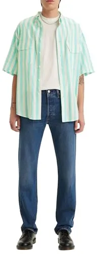 Levi's Herren 501 Original Fit Jeans, Mercy Me, 40W / 32L - Jeans, der zeitlose Klassiker von Levi's aus robuster Baumwolle, bietet eine gerade Passform und ist vielseitig kombinierbar für jeden Anlass.