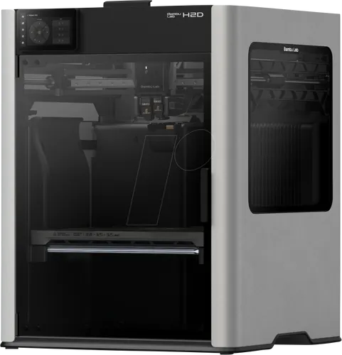 BambuLab H2D 3D Drucker – Dual-Düsen-System für kreative Projekte - 3D Drucker mit Dual Extruder, Farb-Touchscreen und KI-Unterstützung für präzise Ergebnisse. Ideal für kreative Anwendungen und vielseitige Nutzung.
