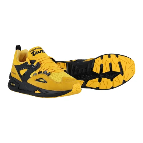 Puma Sneaker Porsche Legacy Motorsport PL TRC Blaze – Gelb, Herren Größe 43 (US 10) - Sneaker für Motorsport-Fans mit niedrigem Schaft und PUMA Formstreifen, ideal für den stylishen Auftritt auf der Straße.