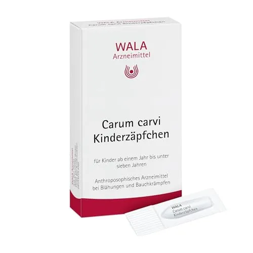 Carum Carvi Kinderzäpfchen 10X1 g - Arzneimittel zur Linderung von Bauchschmerzen bei Kindern, einfach anzuwenden und gut verträglich.