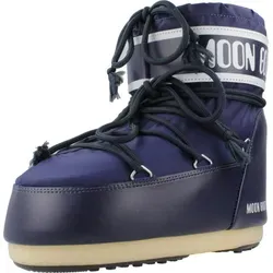 MOON BOOT Icon Low Nylon Winterstiefel blau EU 36-38 - Wanderschuhe, wasserdichtes Nylon-Obermaterial und Wärmeisolierung für trockene, warme Füße bei jedem Wetter.