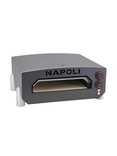 NAPOLI 13" elektrischer Pizzaofen 785-001 - Pizzaofen für drinnen und draußen, bereitet in nur 2 Minuten köstliche, hausgemachte Pizzen mit einstellbarer Temperatur und robustem Design zu.