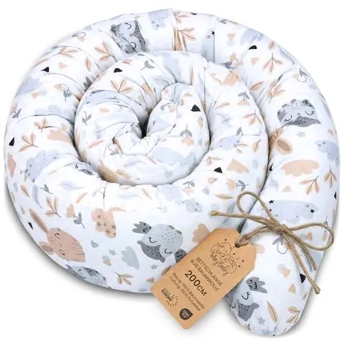 Totsy Baby Seitenschläferkissen Bettschlange Body Pillow 200 cm - Schwangerschaftskissen & Seitenschläferkissen, ideal für besten Schlaf mit vielseitiger Nutzung als Nackenrolle, Pflegeleicht und langlebig mit waschbarem Bezug.