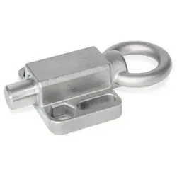 Rastbolzen Ø 20 mm, mit Anschraubflansch, parallel zum Rasts