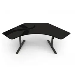 Arozzi Arena Angelo Gaming-Schreibtisch - Gun Metal - Stylischer Gaming-Schreibtisch mit großzügiger Arbeitsfläche von 225 x 71 cm. Robuste Konstruktion und höhenverstellbare Beine bieten Stabilität für intensives Gaming und Arbeiten. Inkl. Kopfhörerhalter und Kabelmanagement.