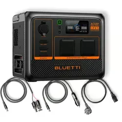Bluetti AC60P Powerstation 504Wh - Leistungsstark und Tragbar - Powerstation für Outdoor-Aktivitäten mit 504Wh Kapazität, IP65 Schutz gegen Wasser und Staub, und Power-Lifting-Technologie für bis zu 1.200W Leistung.