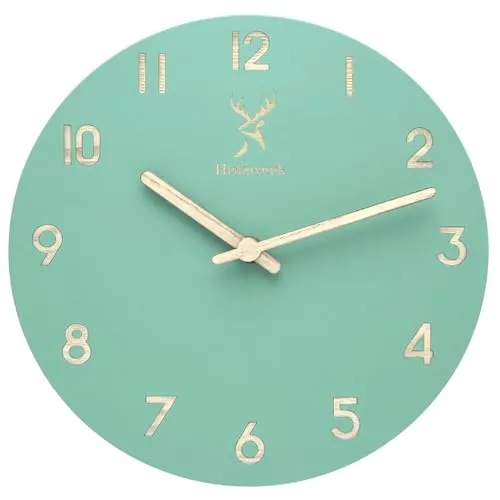 Holzwerk Wanduhr Designer Loft - Quarzwanduhr aus Holz, 25 cm - Stylische Quarzwanduhr im modernen Loft Design aus massivem Holz. Mit nahezu lautlosem Uhrwerk und einzigartigen Holzmaserungen ist jede Uhr ein Unikat für Ihr Zuhause.