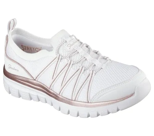 Skechers GRACEFUL-PURECRUSH Slip-On Sneaker - Sneaker mit elastischem Einstieg und Skechers Air-Cooled Memory Foam für optimalen Komfort, ideal für Freizeit und Alltag.