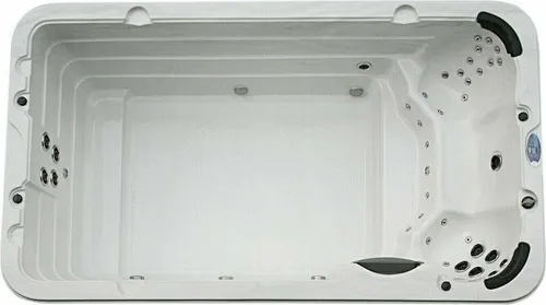 XXL Luxus Led Swim Spa 400x230cm Whirlpool +Gegenstromanlage Outdoor Schwimmbad