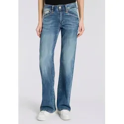 Herrlicher Bootcut-Jeans Prime New Denim Light mit Stretch blau 34