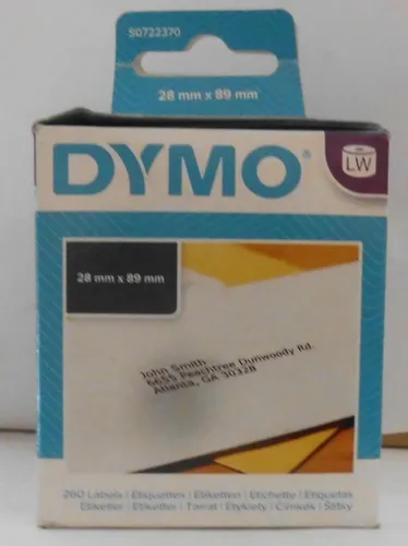 DYMO LW S0722370 99010 - 260 Selbstklebende Adressetiketten in Weiß, präzise Beschriftung für Versand und professionelle Anwendungen