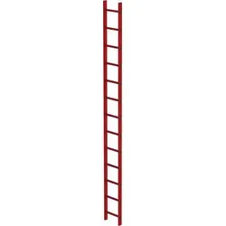 Schachtleiter 13Sp - Robuste Zugangslösung - Leiter für Schachtzugänge mit innen 300mm und außen 350mm Breite, ideal für sichere und einfache Wartungsarbeiten.