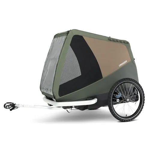 Croozer Dog Tammo Hundeanhänger Moss green - Fahrradanhänger für Hunde, komfortabel und sicher mit großzügigem Platzangebot für Ihren Vierbeiner.