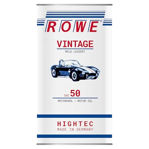 ROWE HIGHTEC VINTAGE SAE 50 MILD LEGIERT 5l Motoröl - Mineralöl für diverse Nissan, Daihatsu, Isuzu und Opel Modelle - sorgt für zuverlässigen Motorenschutz und optimale Leistung bei älteren Fahrzeugen.