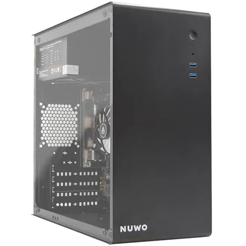 eXtremeBit PRO Computer PC zusammengebaut, Prozessor Core i3-14100, Arbeitsspeicher 16 GB, SSD 1 TB, WiFi, Bluetooth, Win 11 Pro, Office 2021 - Schwarz