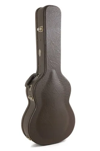 Gewa 523631 Gitarrenetui Konzertgitarre Arched Top Prestige Brown Edition - Akustikgitarren-Koffer mit gewölbtem Deckel, stabiler Holzkern und luxuriösem Plüsch-Innenfutter für optimalen Schutz und stilvolle Aufbewahrung.