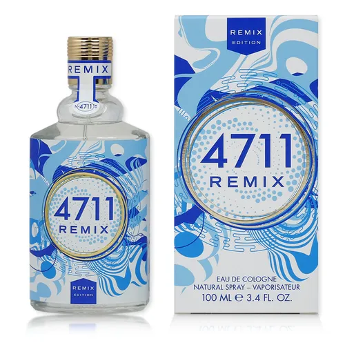 Remix Sparkling Island 100 ml Eau de Cologne EDC Spray 4711 - Damen Eau de Cologne mit fruchtig-aquatischem Duft, vegan und ohne Zellophan verpackt – ideal für einen erfrischenden, täglichen Duft.