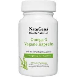 Omega-3 Vegan Algenöl 1376mg – 90 ST - Nahrungsergänzungsmittel mit 751mg DHA und 375mg EPA, ideal für eine pflanzliche Omega-3 Quelle und unterstützt die Herzgesundheit.