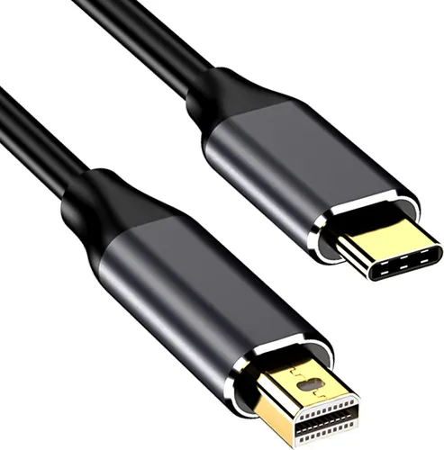 Reagle Thunderbolt USB-C Mini DisplayPort 4K 60Hz Kabel - Kabeladapter für die Übertragung von USB-C zu Mini DisplayPort, unterstützt 4K@60Hz für gestochen scharfe Bilder und unkomprimierten 7.1 Surround Sound.